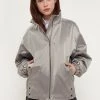 Finn Flare Regenjacke / Wasserabweisende Jacke - Light Grey | Damen -Finn Flare Verkaufsladen 40cf9e4b08cc4d1dac9776ee41a7accf