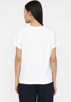Finn Flare Damen T-Shirt Basic - White -Finn Flare Verkaufsladen 40e2eda358c74e1fb4f9c9a38ad716b9