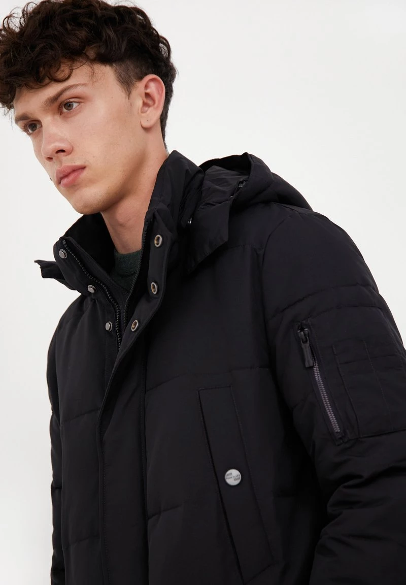 Finn Flare Wintermantel - Black | Herren 7 Finn Flare Wintermantel - Black | Herren – Bild 5