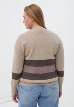 Finn Flare Strickpullover - Light Brown | Damen -Finn Flare Verkaufsladen 41344e249dd64d6494d0102e9e7d6213