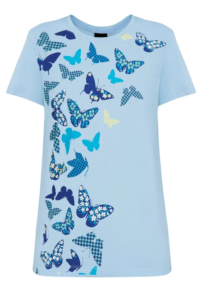 Finn Flare Damen T-Shirt Print - Light Blue 8 Finn Flare Damen T-Shirt Print - Light Blue – Bild 6