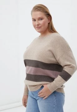 Finn Flare Strickpullover - Light Brown | Damen -Finn Flare Verkaufsladen 42af2a170b04436883c380b01b6264f9