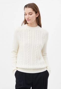 Finn Flare Strickpullover - White | Damen