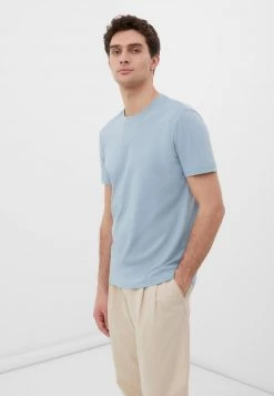 Finn Flare Herren T-Shirt Basic - Greyblue 12 Finn Flare Herren T-Shirt Basic - Greyblue -Finn Flare Verkaufsladen 4344f7c8d6eb40e592f1db20f62652df