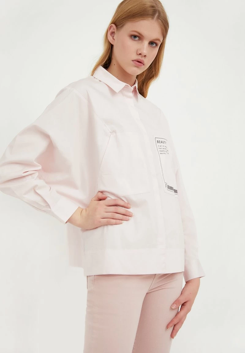 Finn Flare Damen Hemdbluse - Light Pink 5 Finn Flare Damen Hemdbluse - Light Pink – Bild 3