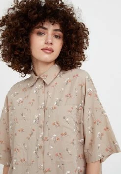 Finn Flare Damen Hemdbluse - Light Brown -Finn Flare Verkaufsladen 438e7fd1901d427cadb08061ae469524