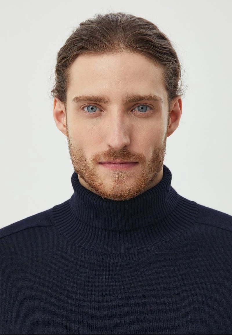 Finn Flare Herren BASIC - Strickpullover - Dark Blue 7 Finn Flare Herren BASIC - Strickpullover - Dark Blue – Bild 5