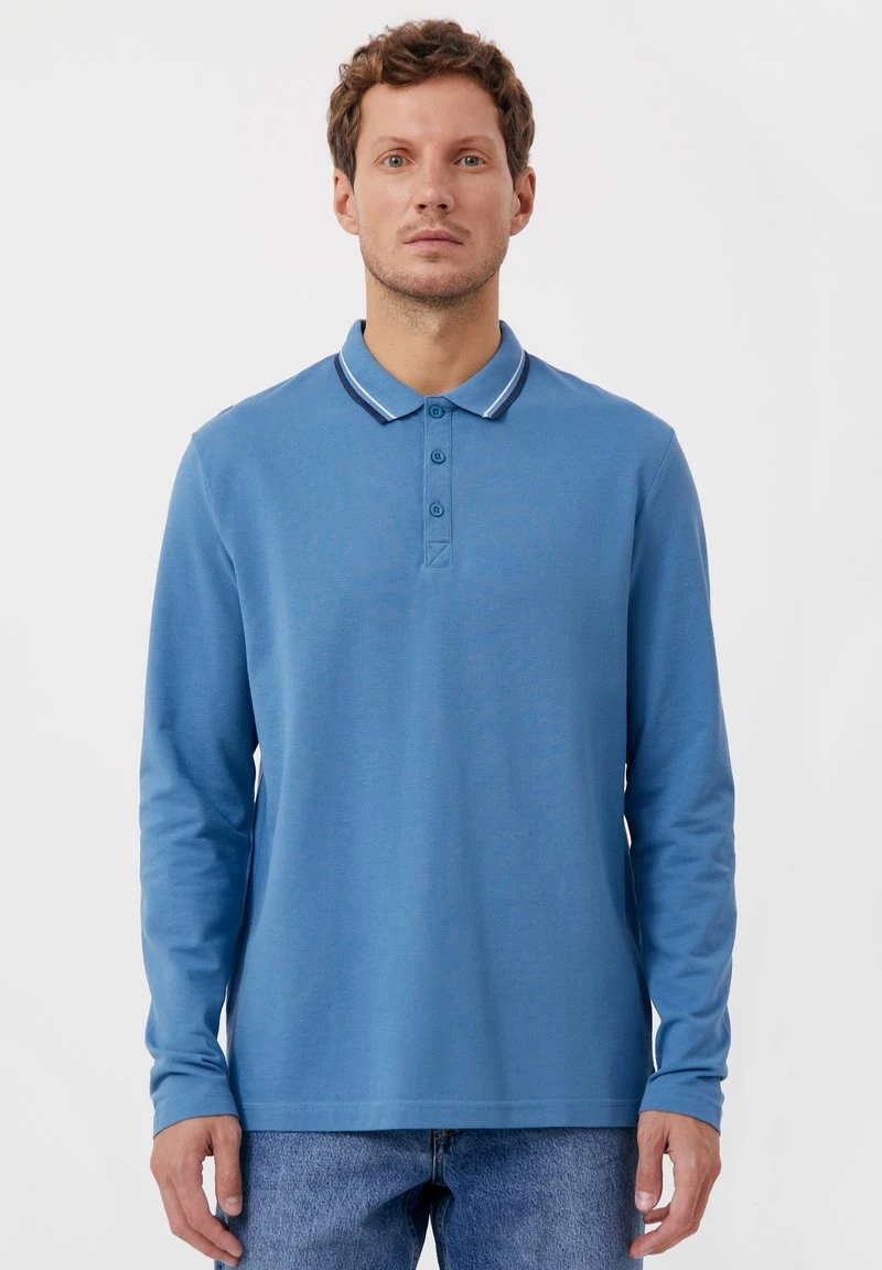 Finn Flare Herren Poloshirt - Light Blue 3 Finn Flare Herren Poloshirt - Light Blue