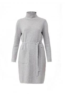 Finn Flare Strickkleid - Light Grey | Damen -Finn Flare Verkaufsladen 44a16cfafa4348d3abbb5f7f05bc90bd