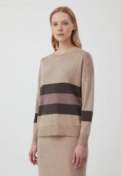 Finn Flare Damen Strickpullover - Light Brown -Finn Flare Verkaufsladen 453b7e58585e43b6b8b9613c64f2dffc
