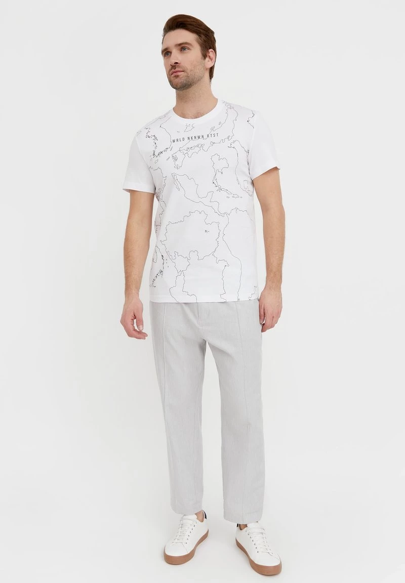 Finn Flare Herren T-Shirt Print - White 4 Finn Flare Herren T-Shirt Print - White – Bild 2