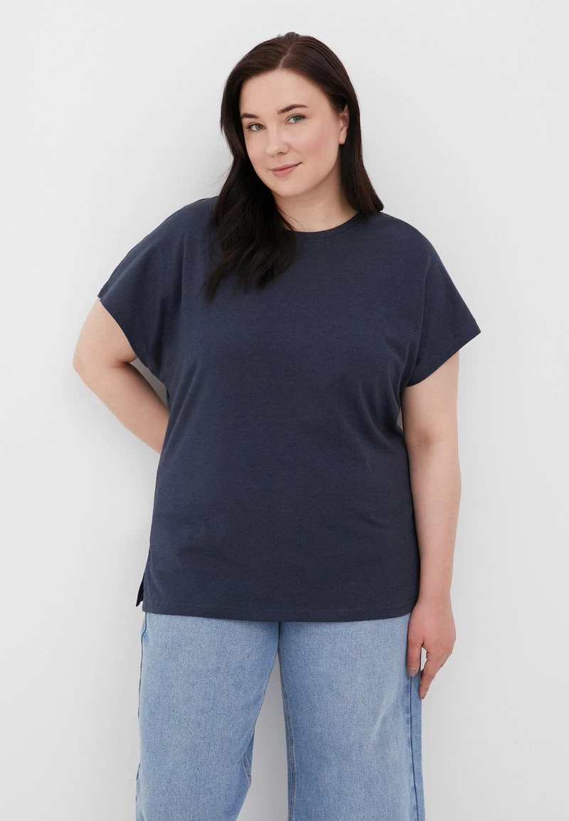Finn Flare Damen T-Shirt Basic - Dark Blue 3 Finn Flare Damen T-Shirt Basic - Dark Blue