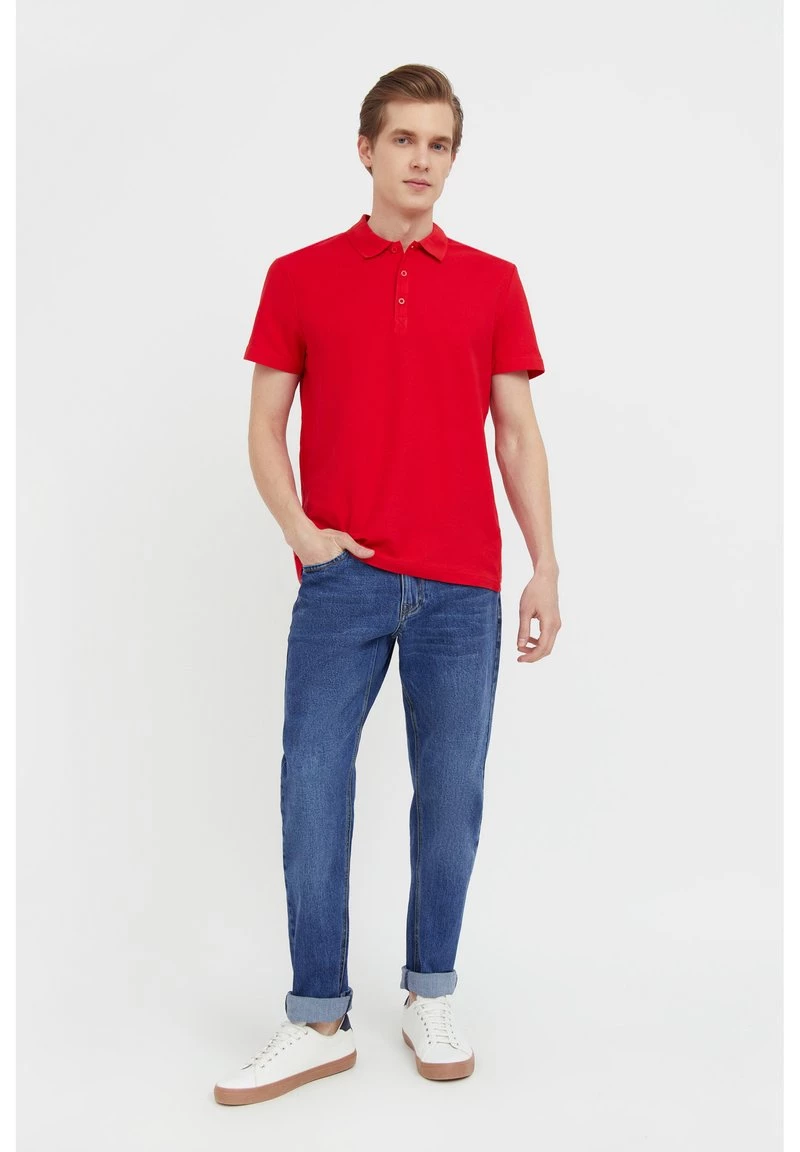 Finn Flare Herren Poloshirt - Red 4 Finn Flare Herren Poloshirt - Red – Bild 2