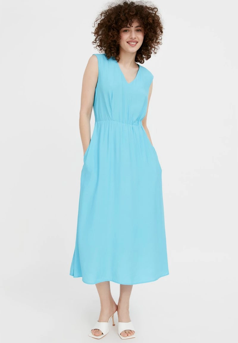 Finn Flare Damen Maxikleid - Turquois 3 Finn Flare Damen Maxikleid - Turquois