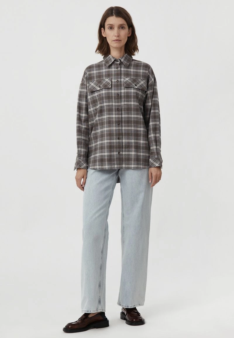 Finn Flare Damen Hemdbluse - Dark Brown 4 Finn Flare Damen Hemdbluse - Dark Brown – Bild 2