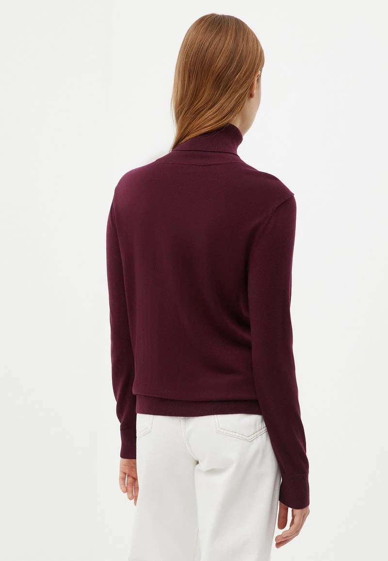 Finn Flare Damen Strickpullover - Dark Purple 5 Finn Flare Damen Strickpullover - Dark Purple – Bild 3