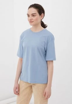 Finn Flare Damen T-Shirt Basic - Turquois -Finn Flare Verkaufsladen 479397842b8a4bd19e77e4f7f754efc2