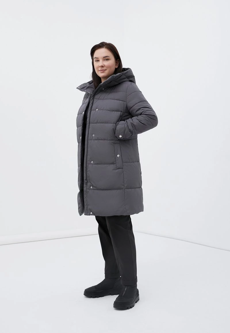 Finn Flare Damen Wintermantel - Dark Grey 4 Finn Flare Damen Wintermantel - Dark Grey – Bild 2