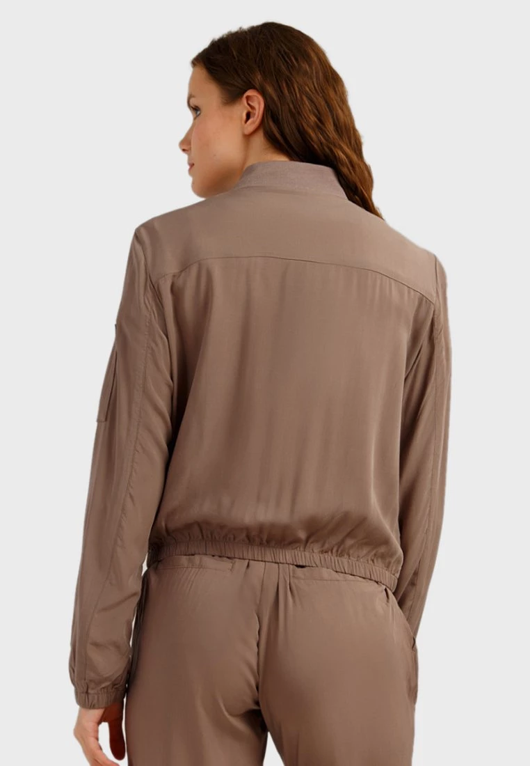 Finn Flare Damen Bomberjacke - Brown 5 Finn Flare Damen Bomberjacke - Brown – Bild 3