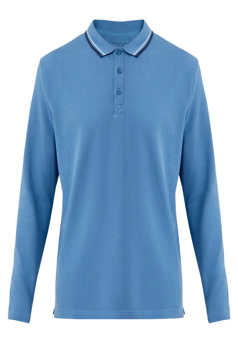 Finn Flare Herren Poloshirt - Light Blue 9 Finn Flare Herren Poloshirt - Light Blue – Bild 7