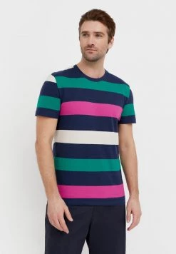 Finn Flare Herren T-Shirt Print - Dark Blue