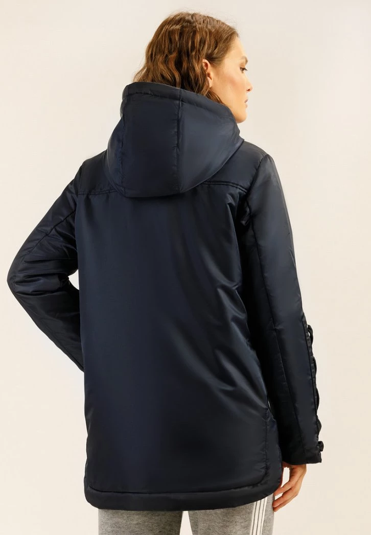 Finn Flare Damen MIT DEKORATIVER SCHNÜRUNG - Wintermantel - Cosmic Blue 5 Finn Flare Damen MIT DEKORATIVER SCHNÜRUNG - Wintermantel - Cosmic Blue – Bild 3