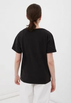 Finn Flare Damen T-Shirt Basic - Black -Finn Flare Verkaufsladen 4b6f966d639241dabeba66e1e1a8026d