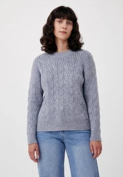 Finn Flare Damen RUNDHALS - Strickpullover - Light Blue