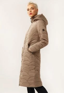 Finn Flare Damen Wintermantel - Light Brown -Finn Flare Verkaufsladen 4ba8b60c69bc4d34809933ac248414fc