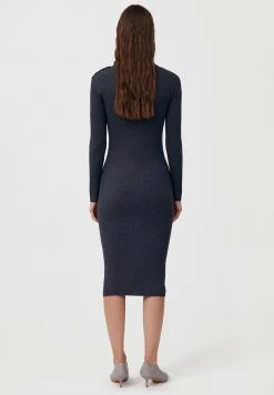 Finn Flare Damen Strickkleid - Dark Grey -Finn Flare Verkaufsladen 4bf2ce35ea6d43d09974d1f866c23d3f