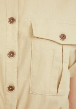 Finn Flare Damen Blusenkleid - Beige -Finn Flare Verkaufsladen 4c06390b17f74ec494f55402becbf2ac