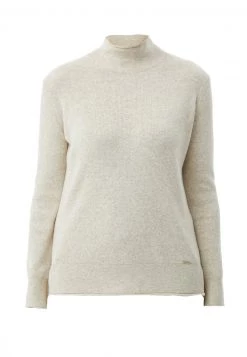 Finn Flare Damen LANGARM - Strickpullover - Beige -Finn Flare Verkaufsladen 4c712118110641b8b01479e115b4d1a6