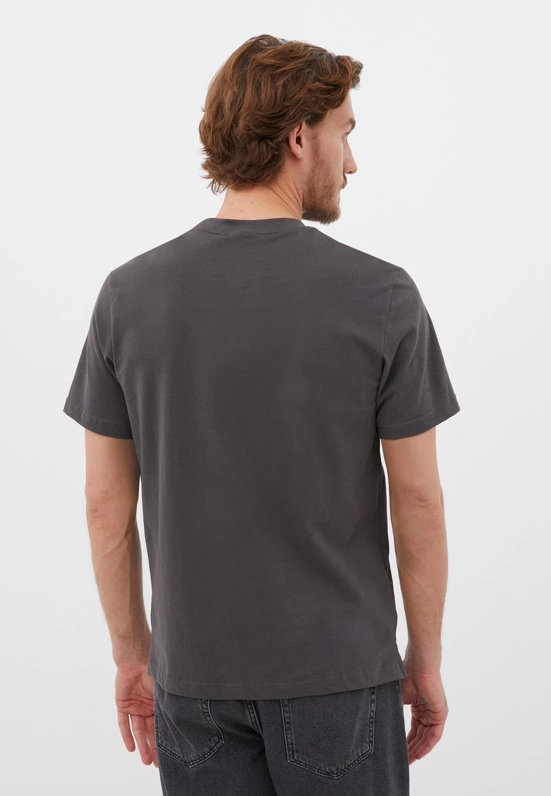 Finn Flare Herren T-Shirt Print - Dark Grey 4 Finn Flare Herren T-Shirt Print - Dark Grey – Bild 2