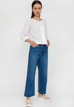 Finn Flare Damen MIT GERADEM SCHNITT - Bluse - White 9 Finn Flare Damen MIT GERADEM SCHNITT - Bluse - White -Finn Flare Verkaufsladen 4d2fed6ffb1b46ca812dabdfde7cb4c9