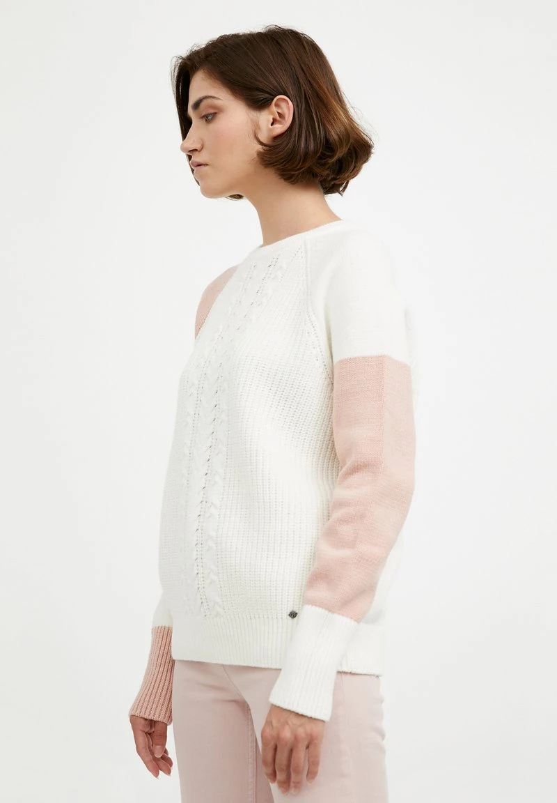 Finn Flare Damen Strickpullover - White 3 Finn Flare Damen Strickpullover - White