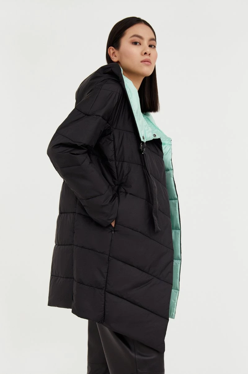 Finn Flare Damen Wintermantel - Black 6 Finn Flare Damen Wintermantel - Black – Bild 4