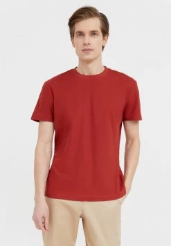 Finn Flare Herren T-Shirt Basic - Red Brown