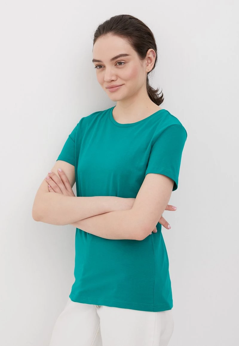 Finn Flare T-Shirt Basic - Light Green | Damen 7 Finn Flare T-Shirt Basic - Light Green | Damen – Bild 5