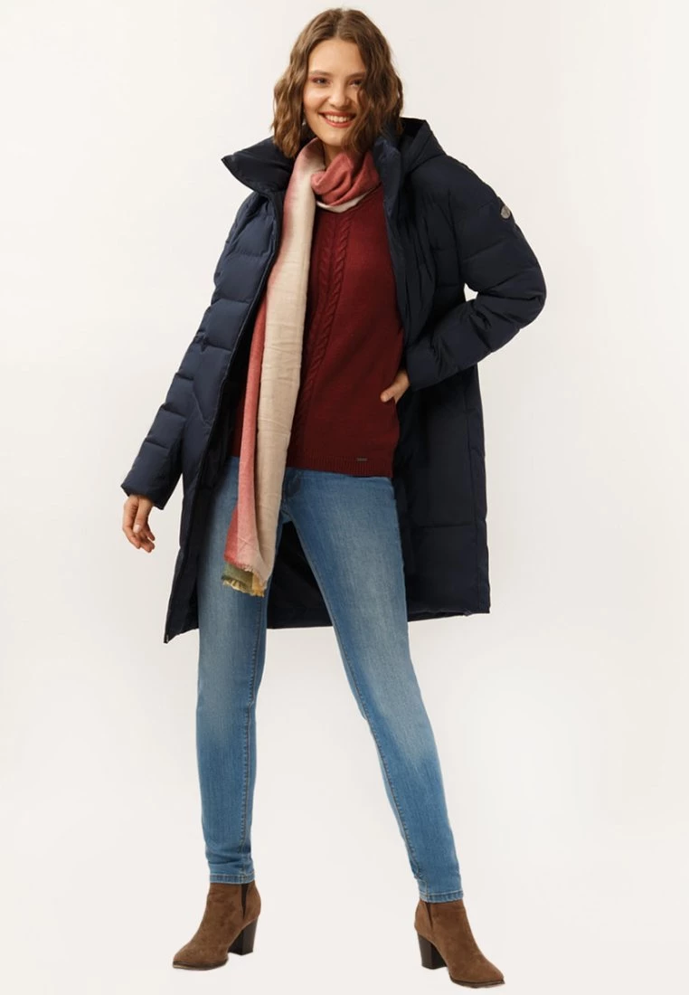 Finn Flare Damen Wintermantel - Cosmic Blue 4 Finn Flare Damen Wintermantel - Cosmic Blue – Bild 2