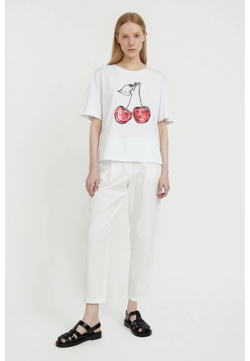 Finn Flare Damen T-Shirt Print - White 4 Finn Flare Damen T-Shirt Print - White – Bild 2