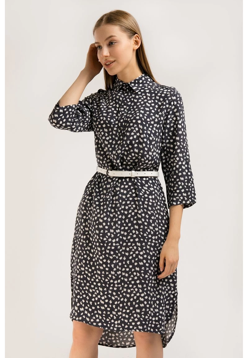 Finn Flare Damen Blusenkleid - Cosmic Blue 3 Finn Flare Damen Blusenkleid - Cosmic Blue