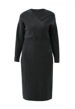 Finn Flare Damen Strickkleid - Mottled Grey -Finn Flare Verkaufsladen 4fbab9be01134bddbc9dd70abb849418