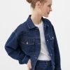 Finn Flare Damen Jeansjacke - Dark Blue Denim -Finn Flare Verkaufsladen 4fc2e8f1ecd14e42a92a0c4e6e86b7d0