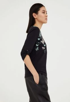 Finn Flare Damen Langarmshirt - Black -Finn Flare Verkaufsladen 4ff7b4931d91481cb01e9ccdcf138a6b