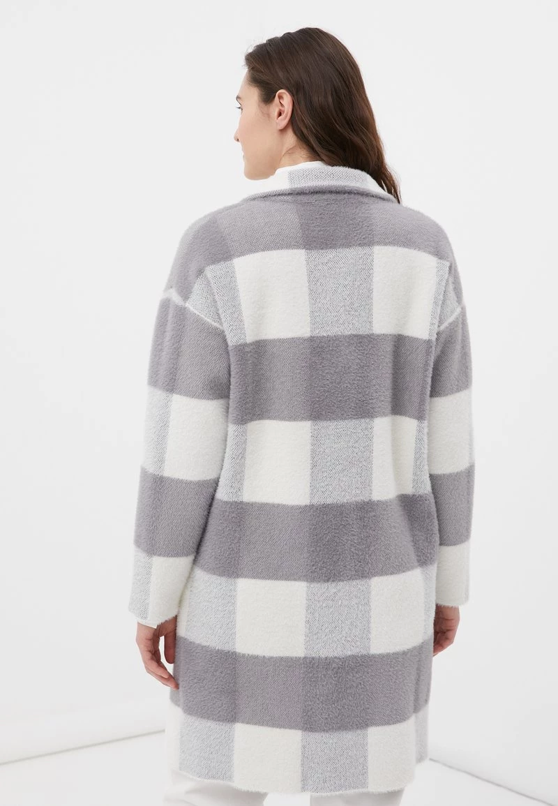 Finn Flare Damen Klassischer Mantel - Grey/white 5 Finn Flare Damen Klassischer Mantel - Grey/white – Bild 3