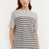 Finn Flare Damen T-Shirt Print - Light Grey -Finn Flare Verkaufsladen 508876919a4e475e8e4dadad90b30b2e