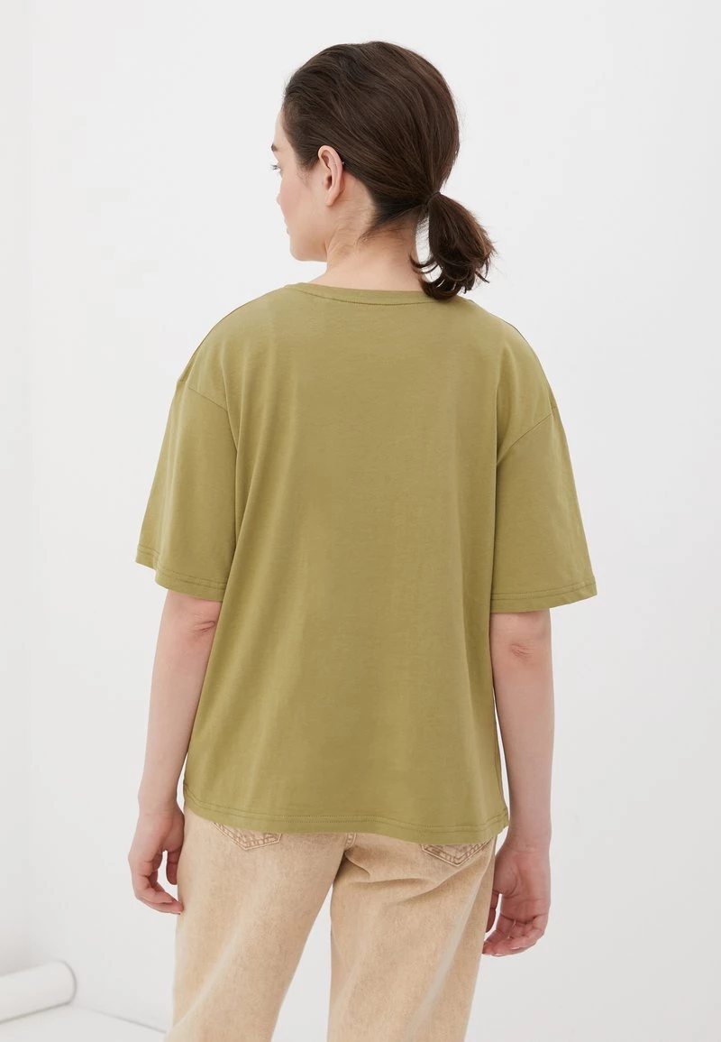 Finn Flare T-Shirt Basic - Dark Green | Damen 5 Finn Flare T-Shirt Basic - Dark Green | Damen – Bild 3