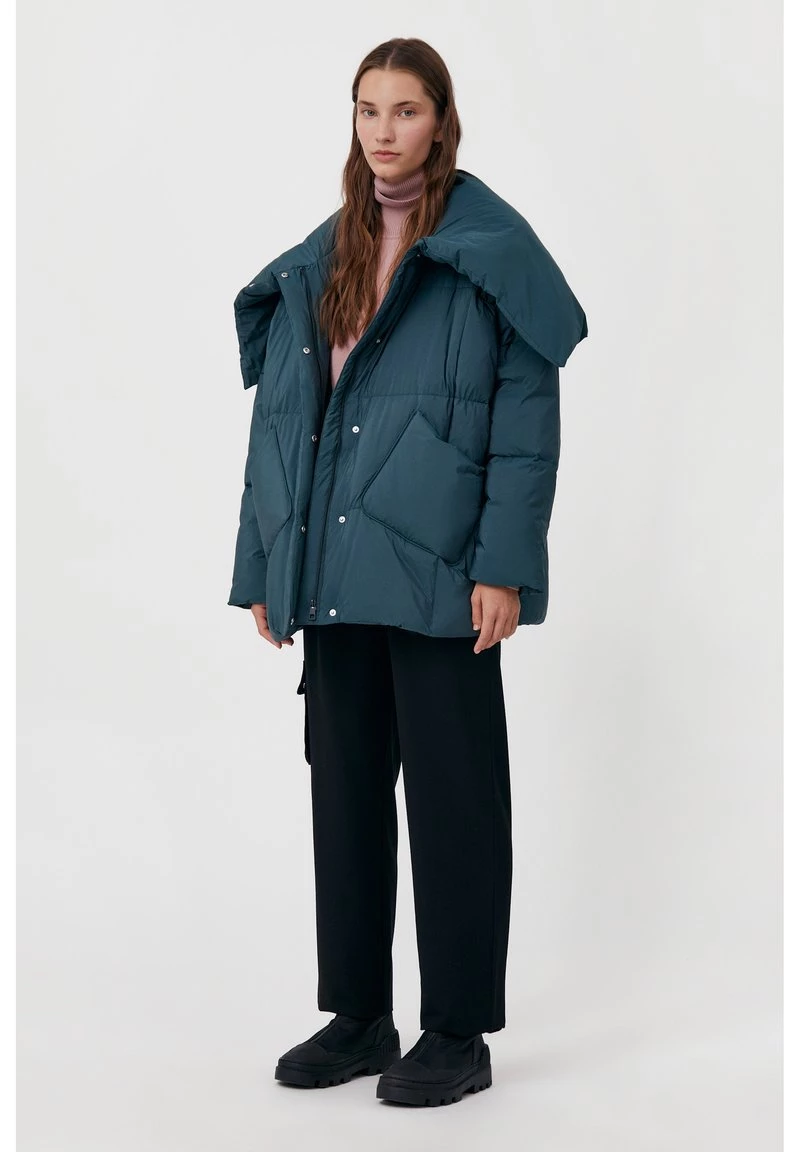 Finn Flare Damen Daunenmantel - Dark Green 4 Finn Flare Damen Daunenmantel - Dark Green – Bild 2