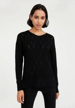 Finn Flare Damen Strickpullover - Black