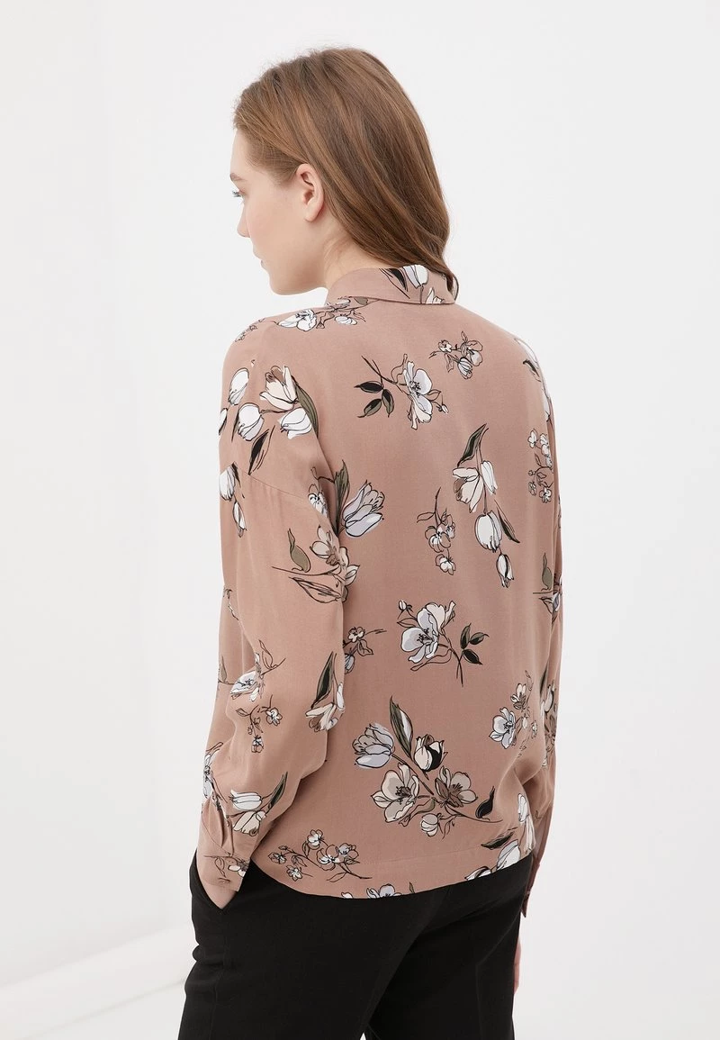 Finn Flare Damen Hemdbluse - Beige 5 Finn Flare Damen Hemdbluse - Beige – Bild 3